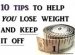 lossing weight tips
